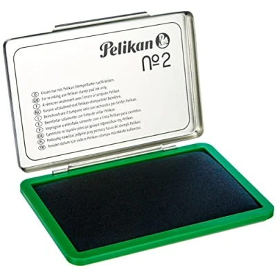 Bild av Pelikan stämpelkudde 2 grön 7 x 11 cm metallhus (frostfri förpackning)