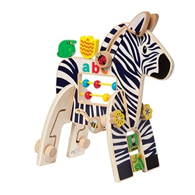 Bild av Manhattan leksak safari zebra trä småbarn aktivitetsleksak