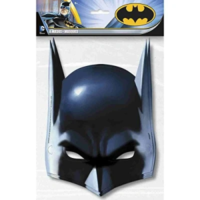 Bild av Unique Party 49921 Batman Masks, Pack of 8