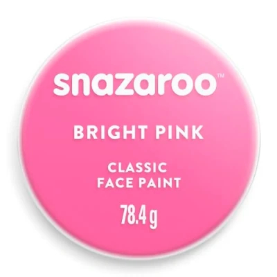 Bild av Snazaroo 1175058 Sminkfärg för barn, hudvänlig hypoallergen ansiktsmask på vattenbas, vattenfärgad, parabenfri, ljusrosa, 75 ml kruka