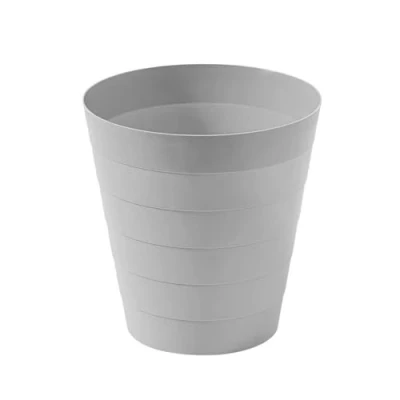 Bild av Sinoba papperskorg 6105 plast perfekt för barnrum kontor kök höjd 25 cm 9 l (grå)