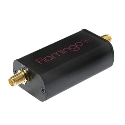 Bild av Flamingo+ FM Broadcast bandstop filter v2 (FM Notch Filter) för programvarudefinierade radio program (RTL SDR). Blockerar problematiska 88 108 MHz frekvenser från din SMA anslutna