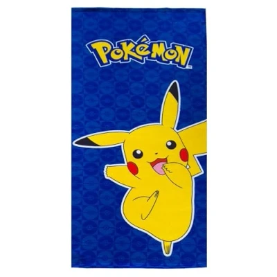 Bild av Theonoi barn handduk bastuhandduk strandhandduk duschhandduk badhandduk 70 x 140 cm present pojkar mikrofiber (Pokemon Voltage)