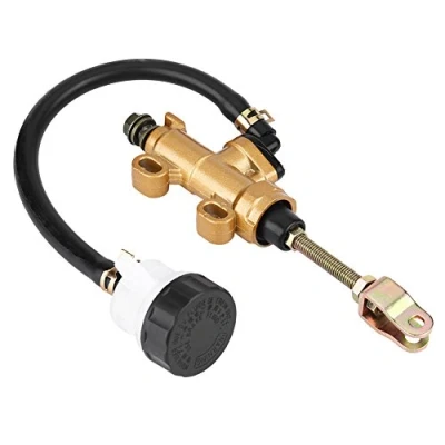 Bild av Huvudcylinder motorcykel huvudbromscylinder bakre bromspump hydraulisk pump med tank för universell avluftning broms