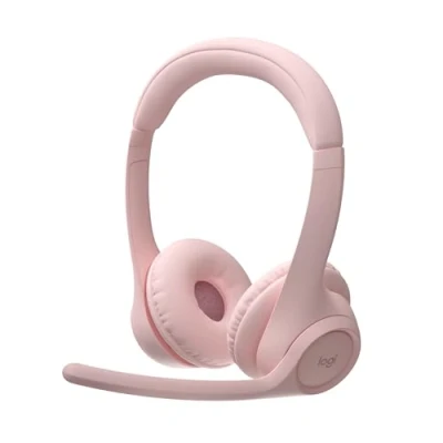 Bild av Logitech Zone 300 trådlöst Bluetooth headset med brusreducerande mikrofon, kompatibelt Windows, Mac, Chrome, Linux, iOS, iPadOS, Android Rosa