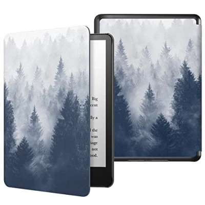 Bild av MoKo Case for 6.8&quot; Kindle Paperwhite (11th Generation 2021) and Signature Edition, Light Shell Cover with Auto Wake/Sleep 2021 E Reader, Gray Forest