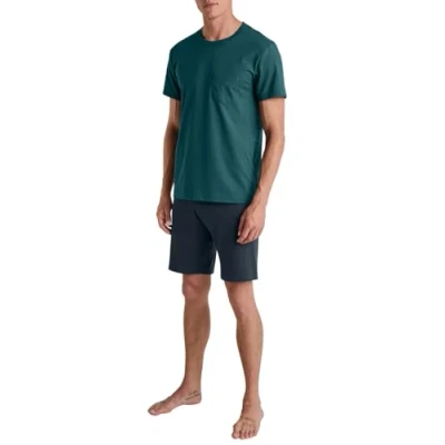 Bild av Calida Relax Essentials pyjamas kort Legion blå, storlek 5860, 58 60