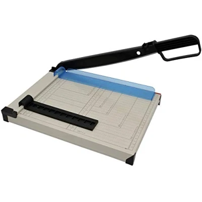 Bild av skärmaskin A4 kompakt, pappersskärare av metall, för foto, papper, kartong upp till 200 g/m² och 8 ark i 80 gr/m²