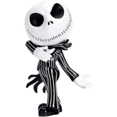 Bild av Jada Toys 253071004 The Nightmare Before Christmas Jack Skellington Figur i Metall med Självlysande Effekt, 10 cm, Från 8 år