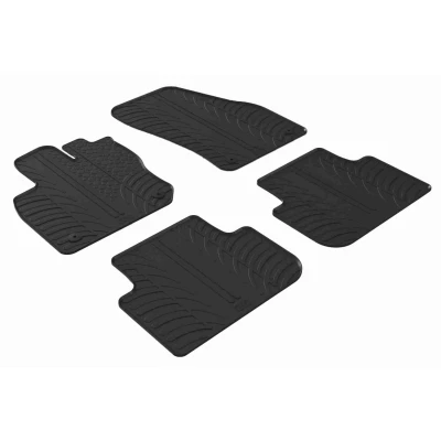 Bild av VAICO V10 9613 Ensemble de tapis sol Caoutchouc avant et arrière noir