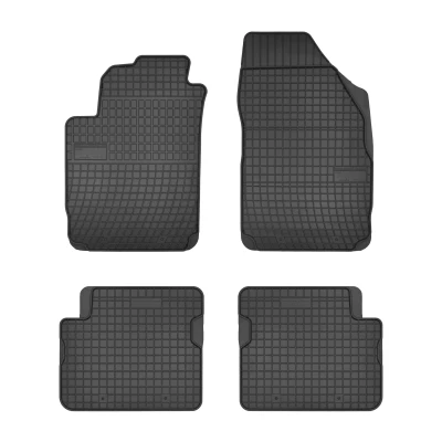 Bild av FROGUM 546313 Ensemble de tapis sol Caoutchouc avant et arrière 4 noir Sur mesure ALFA ROMEO: Giulietta 5 portes, FIAT: BRAVO 2, Stilo Multi Wagon