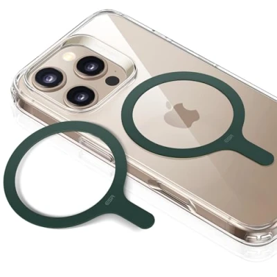 Bild av ESR MagSafe ring 360 (HaloLock), klistermärke, Magnet, universellt magnetiskt konverteringssats för iPhone 14/13/12/11/X serien, Galaxy S23/S22/S21/20 och mer, 2 pack, mörkgrön
