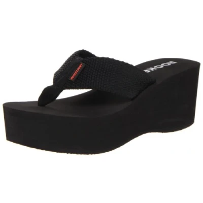 Bild av Rocket Dog Dam krossplattform stringkil sandal, Svart, 42 EU
