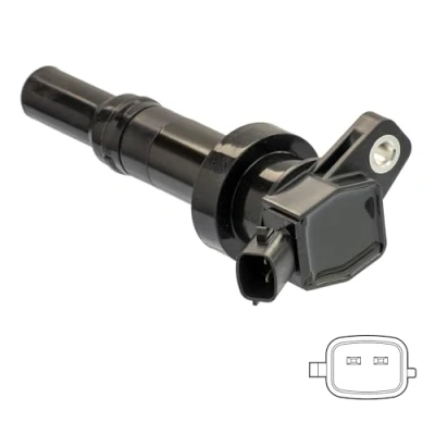 Bild av DELPHI GN10826 12B1 Bobine d&#039;allumage 2 12 KIA: Picanto II, RIO 3, III, HYUNDAI: i20 I 3/5 portes, II portes