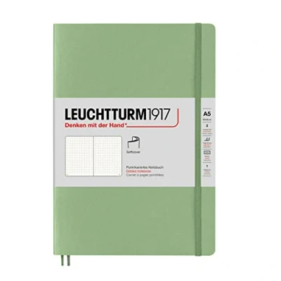 Bild av LEUCHTTURM1917 361592 Anteckningsbok Muted Colours (A5) Softcover, Salvia, Dotted