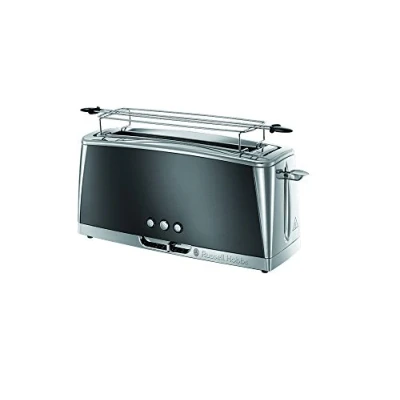 Bild av Russell Hobbs brödrost, 2 skivor, extra breda fack, uppvärmningsgaller, justerbar rostningsgrad, upptining och uppvärmningsfunktion, teknologi för snabbare rostning, 1420W, Luna 23251 56