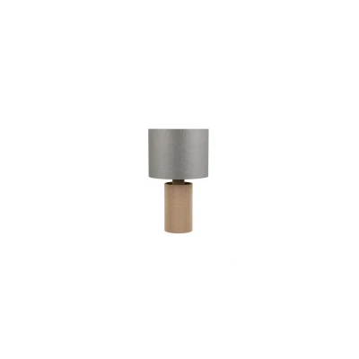 Bild av Trio Lighting Canio bordslampa, höjd 29 cm, grå/brun, kartong, 1 x E14