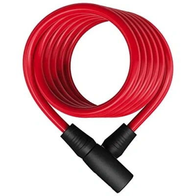 Bild av Abus Lock Star 4508K, Lucchetto con Cavo a Spirale Unisex Adulto, Rosso, Unica