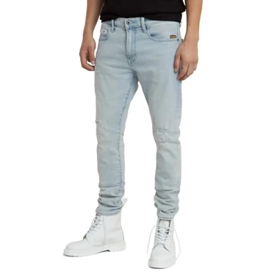 Bild av G STAR herr Revend Fwd Skinny Jeans Smal , Blå (Sun Faded Bluejay Destroyed D20071 d634 g315), 35W / 34L