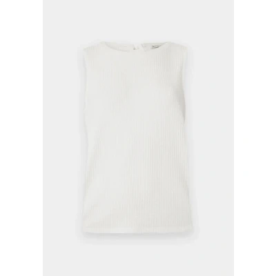 Bild av TOM Tailor Denim Structured WITH BOW Linne, Storlek: Small, Off white