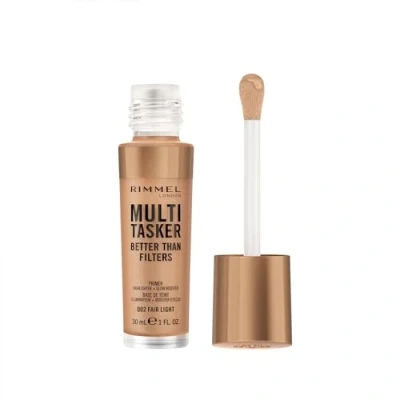 Bild av Rimmel Multi Tasker Better Than Filters, 3 i 1 hudprimer, ljusförstärkare och överstrykningspenna för en naturlig jämn glöd, infuserad med C vitaminer, vegan grymhetsfri, 002 rättvis ljus
