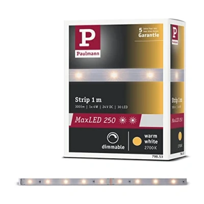 Bild av Paulmann 79853 LED rand maxLED 250 1 m varmvit IP20 inkl. x 4 Watt remsa ljusband 2700 K