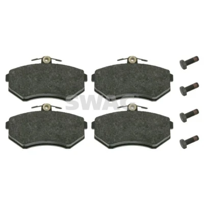 Bild av SWAG 30 91 6308 Jeu de plaquettes frein Essieu Avant contact signal d&#039;usure exclu avec kit vis AUDI: 80 B4 Berline, B3,