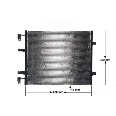 Bild av MAHLE ORIGINAL AC 708 000S Condenseur De Clim sans déshydrateur 16 15,5 537 RENAULT: TRAFIC 2 Kasten, Bus, 2, OPEL: Vivaro A Van
