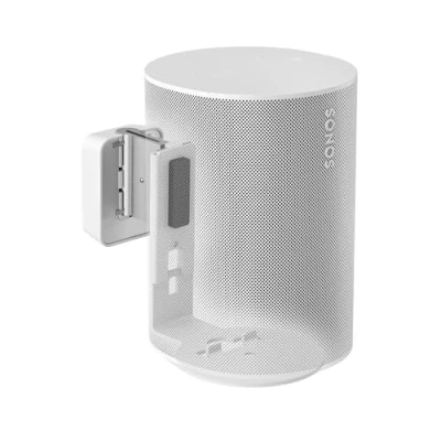 Bild av Vogel&#039;s SWM 4111 högtalarväggfäste för Sonos ERA 100, Max 11 lbs (5 kg), Lutbart 30º/+30º, Svänger upp till 70º (vänster/höger), Vit, 1 fäste