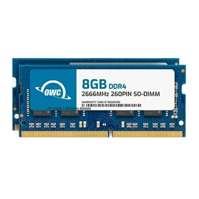 Bild av OWC 16 GB minnesuppgraderingssats 2 x 8 PC21300 DDR4 2666 MHz SO DIMMs för Mac mini (2018 aktuell), iMac (2017 2020) och kompatibla datorer