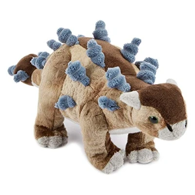 Bild av Zappi Co Childrens Uppstoppad mjuk gosedjur Ankylosaurus Dinosaur Soft Toy (14&quot;/36cm) Safari animals Collection Plush Teddy New Born Child First