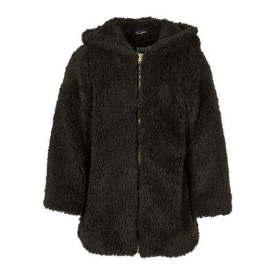 Bild av Urban Classics Sherpa Vinterkappa /rock för barn, Storlek: 134/140, Black