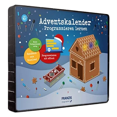 Bild av FRANZIS 67344 Adventskalender Programmieren lernen. mit mBlock. Keine Vorkenntnisse nötig. Für Kinder ab 10 Jahren