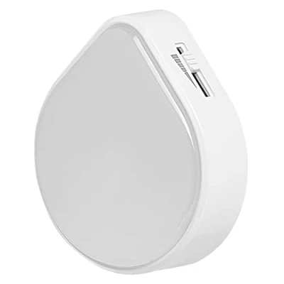 Bild av LEDVANCE LUNETTA RAINDROP nattlampa inkl. dagsljus och rörelsesensor, 0,5W, 15lm, vit, regndroppsdesign, varmvitt ljus vid 3000K, dimbar, inbyggd EU kontakt, för inomhusbruk