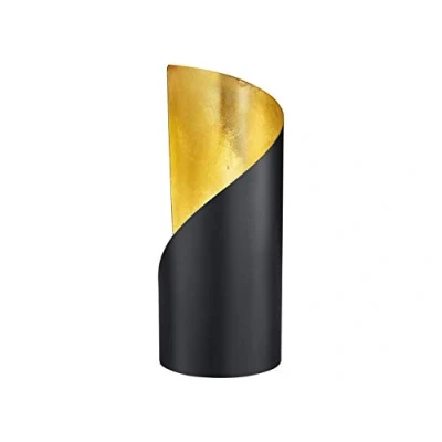 Bild av Reality Leuchten R50161032 Frank A++ to E, bord, metall, E14, svart matt/guld, 10 x 24 cm