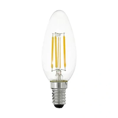 Bild av EGLO E14 LED lampa dimbar i steg, glödlampa ljusform för dimning med strömbrytare, 4,5 Watt (motsvarar 40 Watt), 470 Lumen, lampor varmvit vintage, 2700 K, Edison Ø 3,5 cm