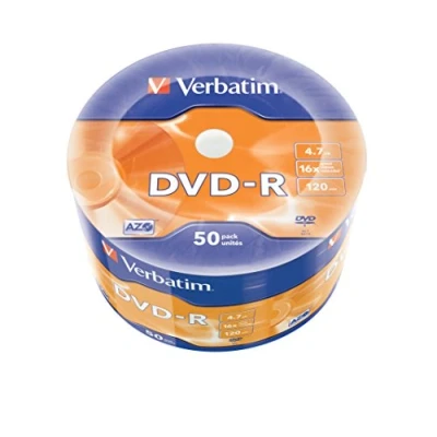 Bild av Verbatim 44477&quot; DVD R 4,7GB 16x 50er Wrap Spindel Silver