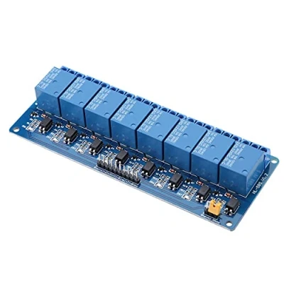 Bild av 8 kanals relämodul, lågnivå triggerrelämodul med optokopplare (12V), relä