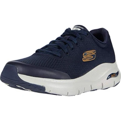 Bild av Skechers Arch Fit herr Sneaker, Navy Textile/Synthetic/Trim, 41.5 EU