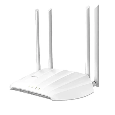 Bild av TP Link TL WA1201 WLAN åtkomstpunkt med dubbla band 1267 Mbit/s (867 5 GHz + 400 2,4 GH, stöder passiv PoE, 4 fixerade antenner) vit (1 pack)