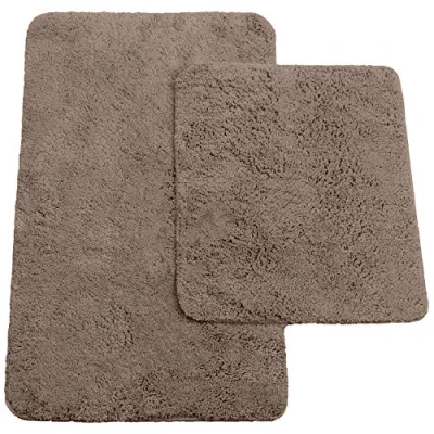 Bild av Brandsseller Set med 2 badmattor består av badmatta: ca 50/80 cm och toalettmatta 45/50 taupe