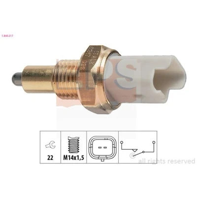 Bild av EPS 1.860.217 Interrupteur, feu marche arrière Made in Italy OE Equivalent PEUGEOT: 206 3/5 portes, 307 208 I portes