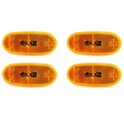 Bild av 4 x LED sidomarkeringslampor markeringslampor position orange 12 V golvlampa för sprinkter