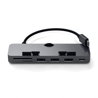 Bild av Satechi Aluminum Type C Clamp Hub Pro 4 porte USB Grey