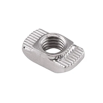 Bild av 50st T mutter Hammerhuvudmutter M4 Galvaniserat Silver Kolst?lf?stelement Aluminiumprofil Extruderingssp (20 * 10 6)