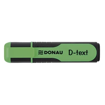 Bild av DONAU 7358001PL 06 D text överstrykningspenna/highlighter textliner det giftfria bläcket, kilspets ljusa färger hög kvalitet/gummerade skaftsidor linjetjocklek 15 mm, grön