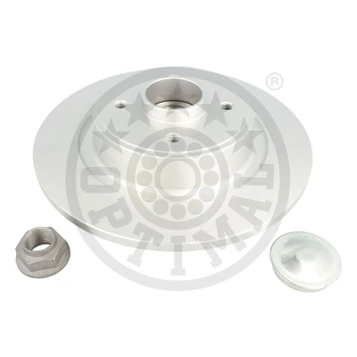 Bild av OPTIMAL 702976BS3 Disque de frein 274 11 4/4 100 plein revêtu avec roulement roues intégré, capteur ABS intégré RENAULT: GRAND SCENIC 2