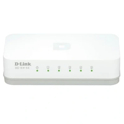Bild av D Link GO SW 5E/E 5 port Ethernet Easy Skrivbords Omkopplare, Vit