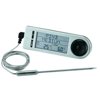 Bild av Rösle 16283 Köttermometer, Rostfritt Stål, Silver, Svart, 14.5 x 4.7 2.1 cm