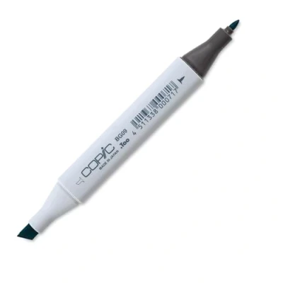 Bild av Copic Classic färgad markörpenna (BG 09) blågrön, för konst och hantverk, färgning, grafik, highlighter, design, anime, professionella nybörjare, konsttillbehör målarböcker